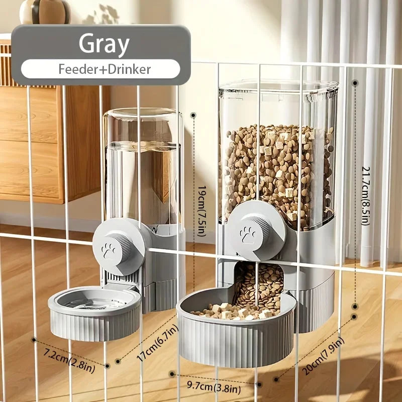 new tepy Hanging Automatic Pet Food Feeder/Water Dispenser