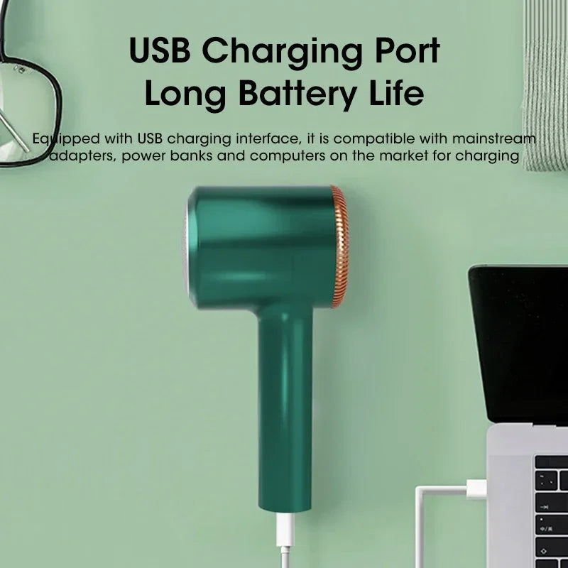 Electric Lint Remover USB Rechargeable Fabric Shaver Portable Fuzz and Hair Ball Remover