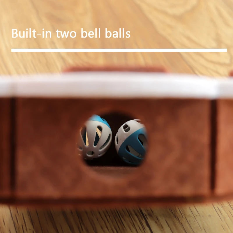 Booteely Cat Puzzle Toy Felt Puzzle Box Cat Exercise Toy with Ball Indoor Sports Entertainment Hunting Cat Toys for Indoor Cats