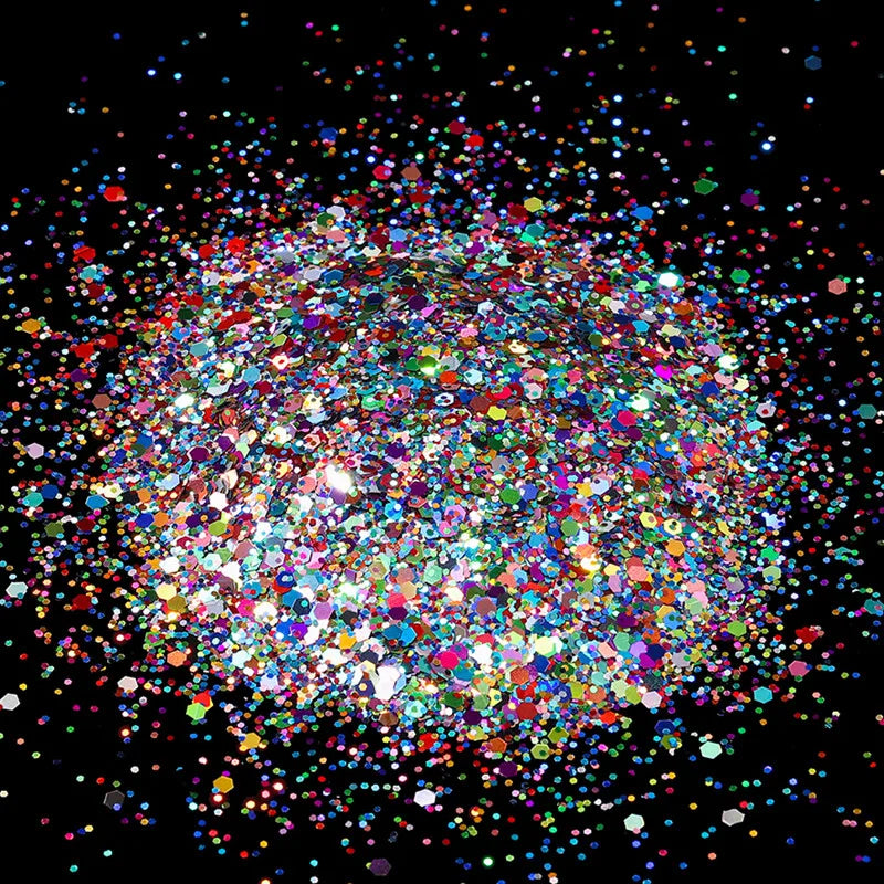 10g Holographic Hexagon Chunky Glitter for Epoxy Resin Art