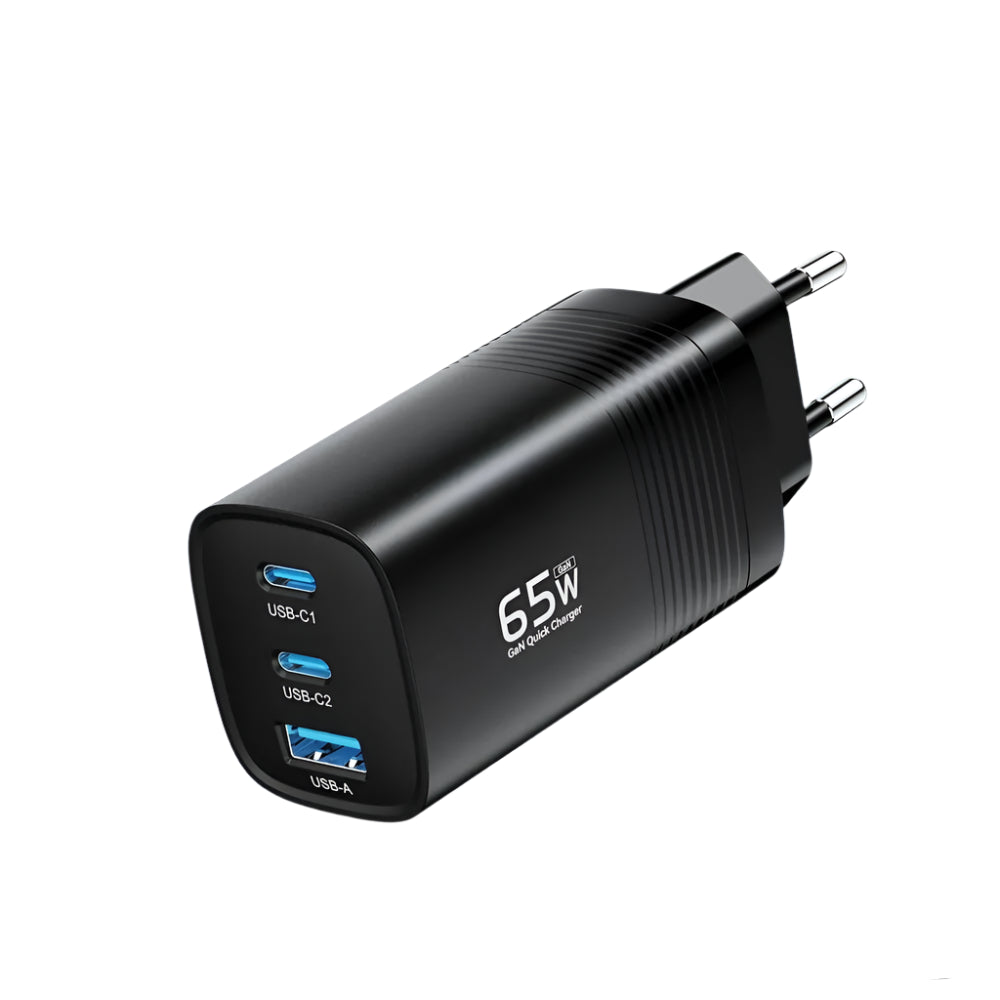 ASOMETECH 65W GaN USB Type C Charger Fast Charging for MacBook iPad iPhone 14 Samsung S23 Ultra with PPS PD QC4.0 Technology