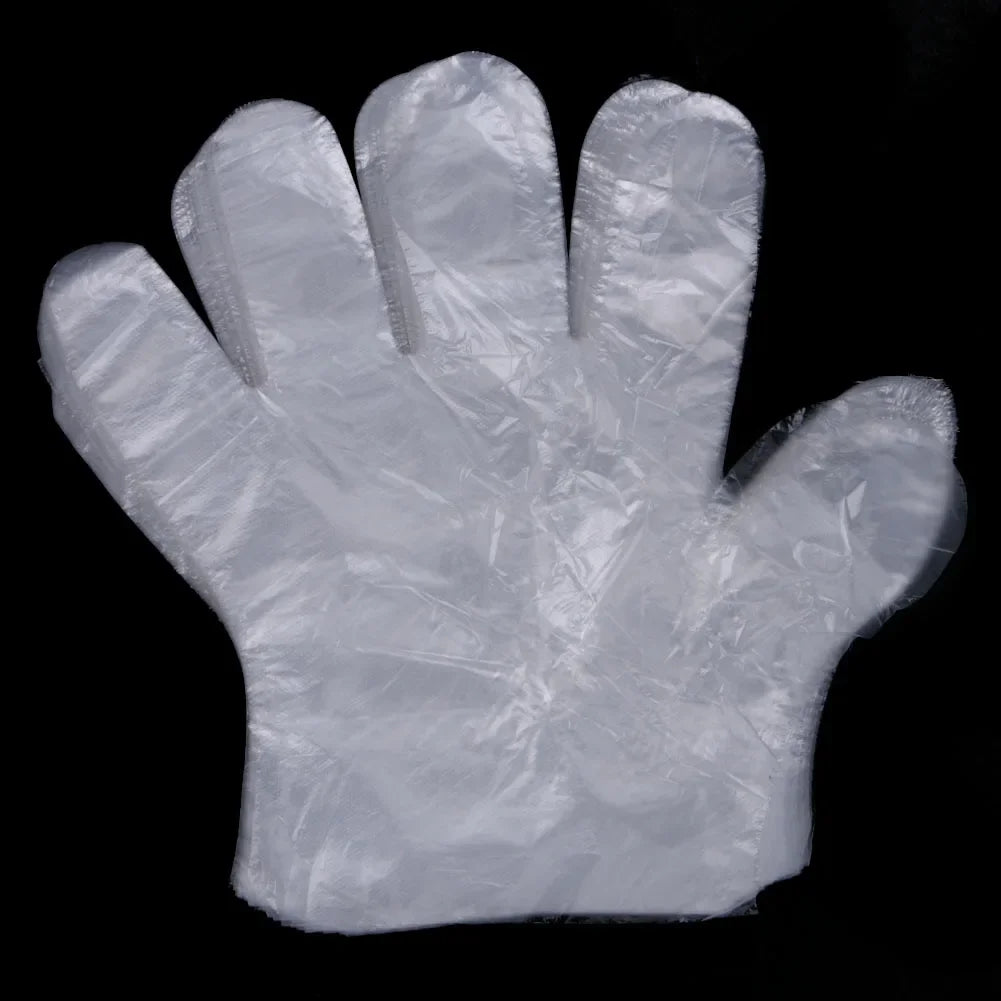 3000 Count Disposable Transparent Plastic Gloves for Kitchen and Bathroom Cleaning Durable Ambidextrous Gloves for DIY Cooking