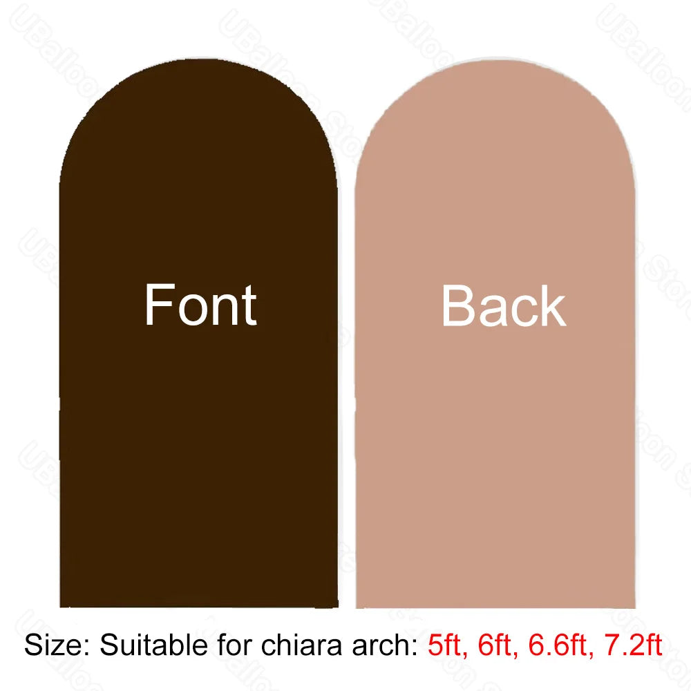 2M Chiara Arch Cover Double Sided White and Hot Pink Fabric Backdrop for Birthday Baby Shower and Wedding Decorations