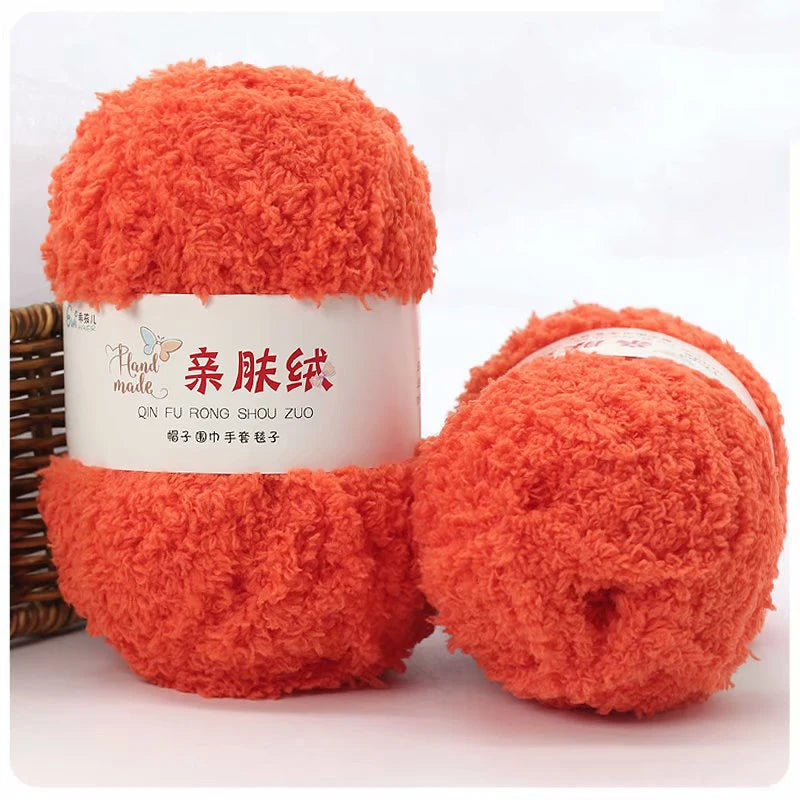 50g/Set Chenille Yarn Soft Coral Velvet for Knitting DIY