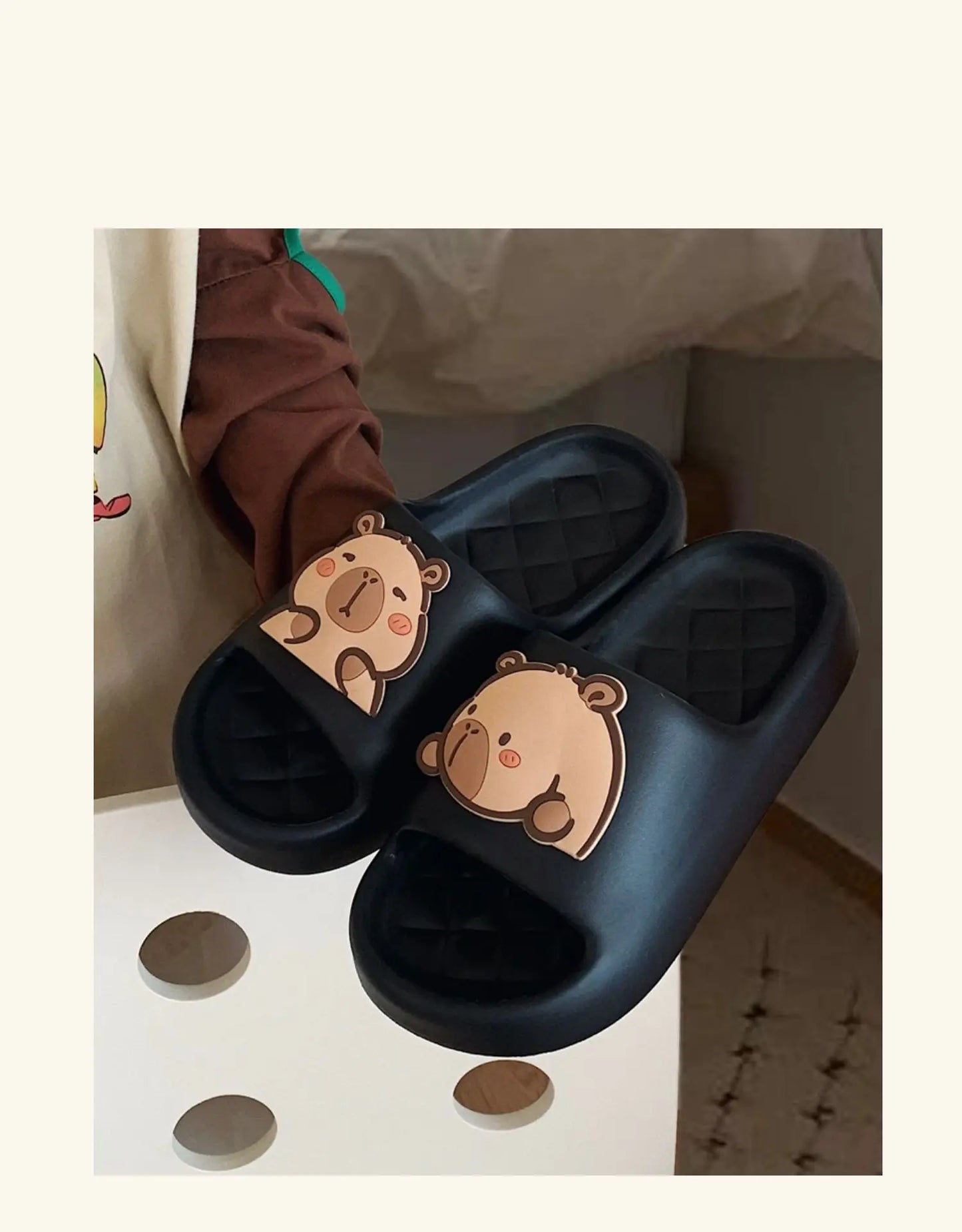 Home Slipper Women Capybara Cute Cloud Sandals Flip Flops