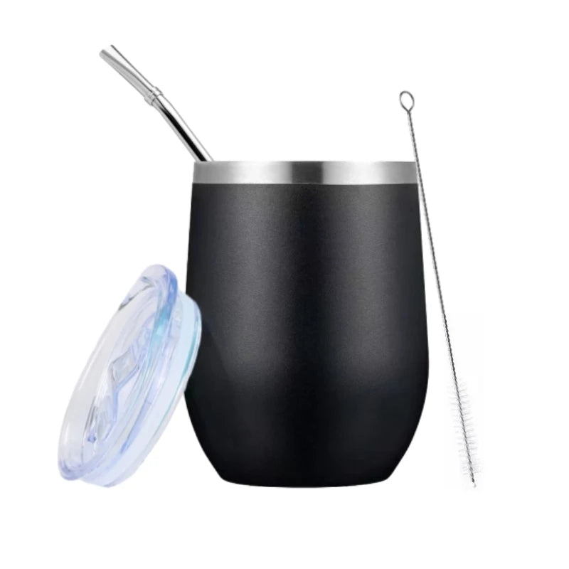 Yerba Mate Gourd Set Double-Wall Stainless Steel Cup and Bombilla