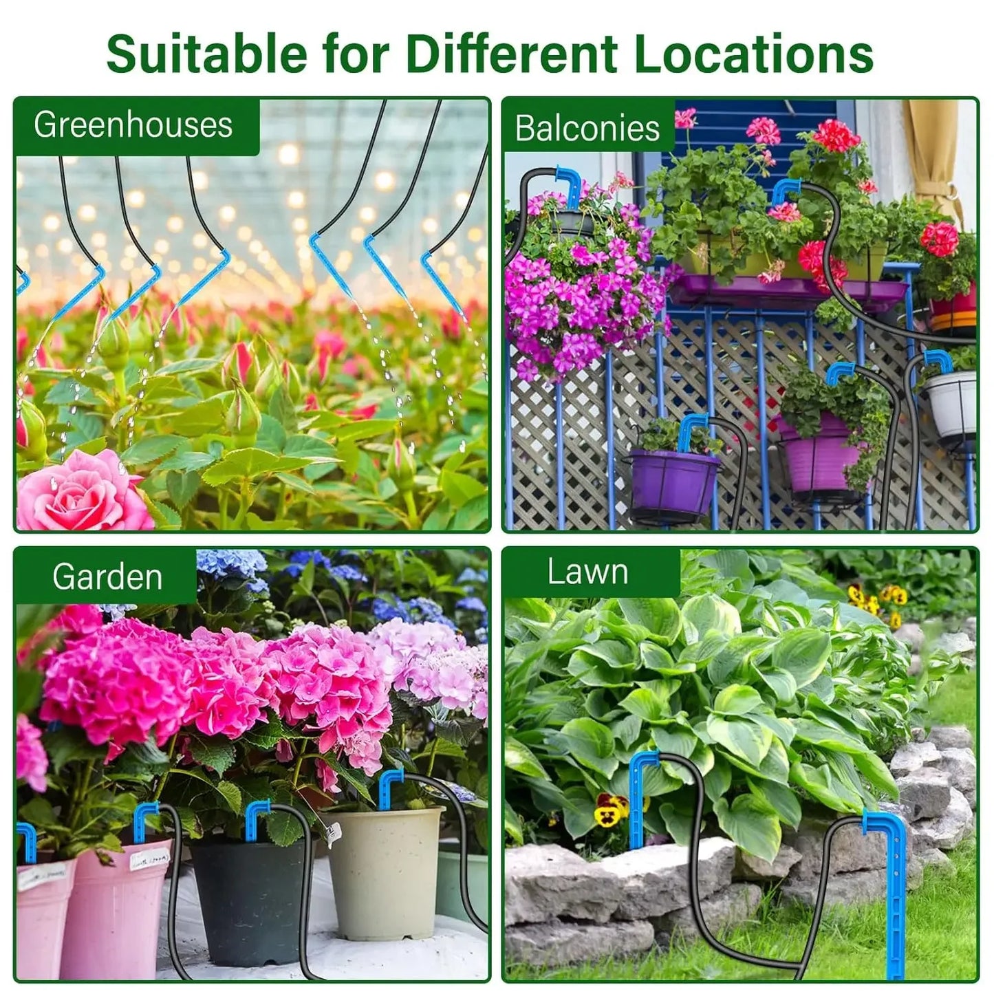 Solar Powered Automatic Drip Irrigation System for Garden Balcony Efficient DIY Watering Solution