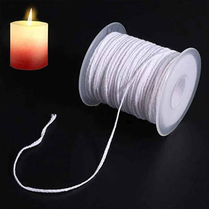 DIY Wax Core 61 M Long Cotton Woven Candle Lamp Wick Kit