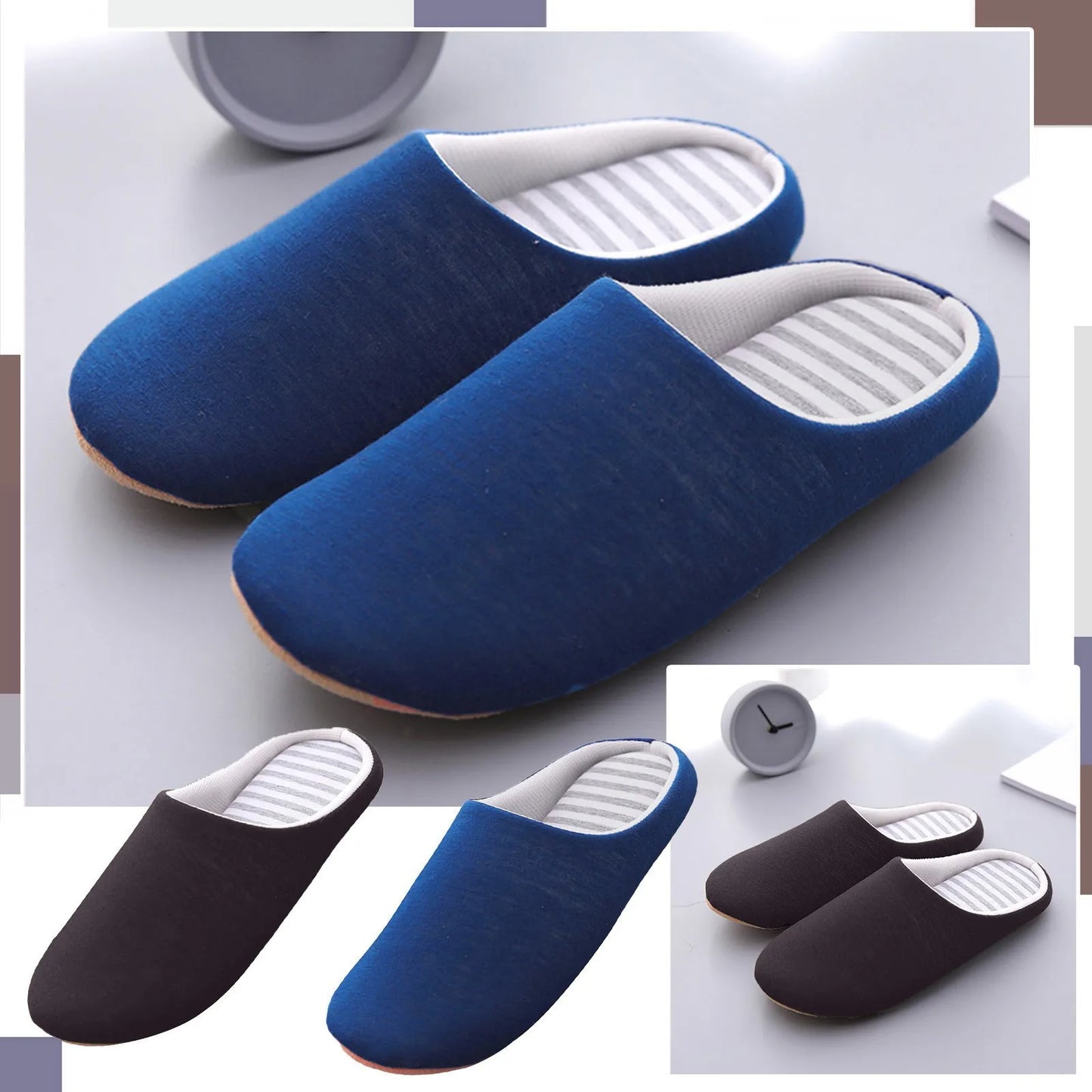 2024 New Women And Men Shoes Winter Slippers Antiskid Cotton