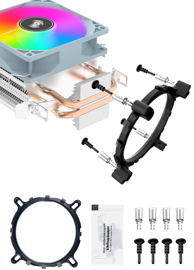 Aigo ICE200PRO Air CPU Cooler with 2 Heatpipes and PWM Fan