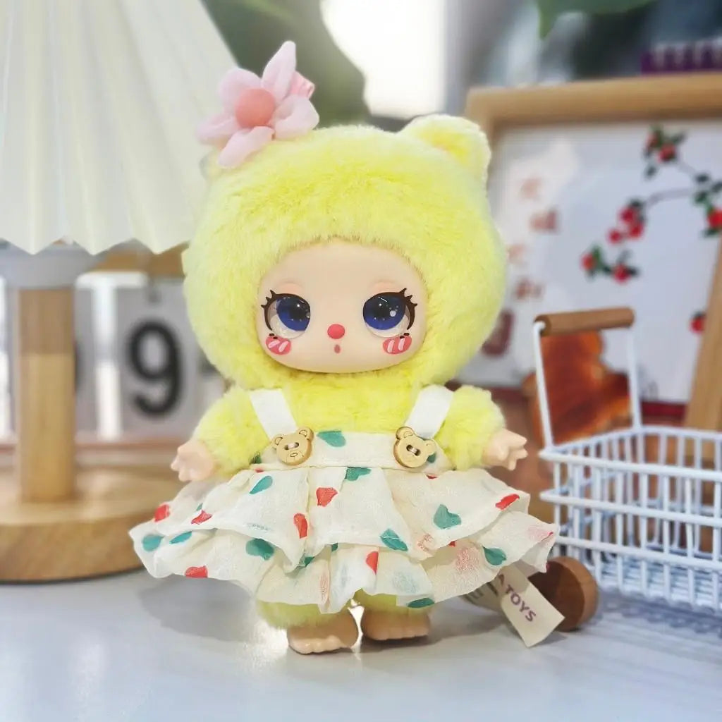 For Liila Lucky Cat Dresses Cute Doll Outfit Accessories