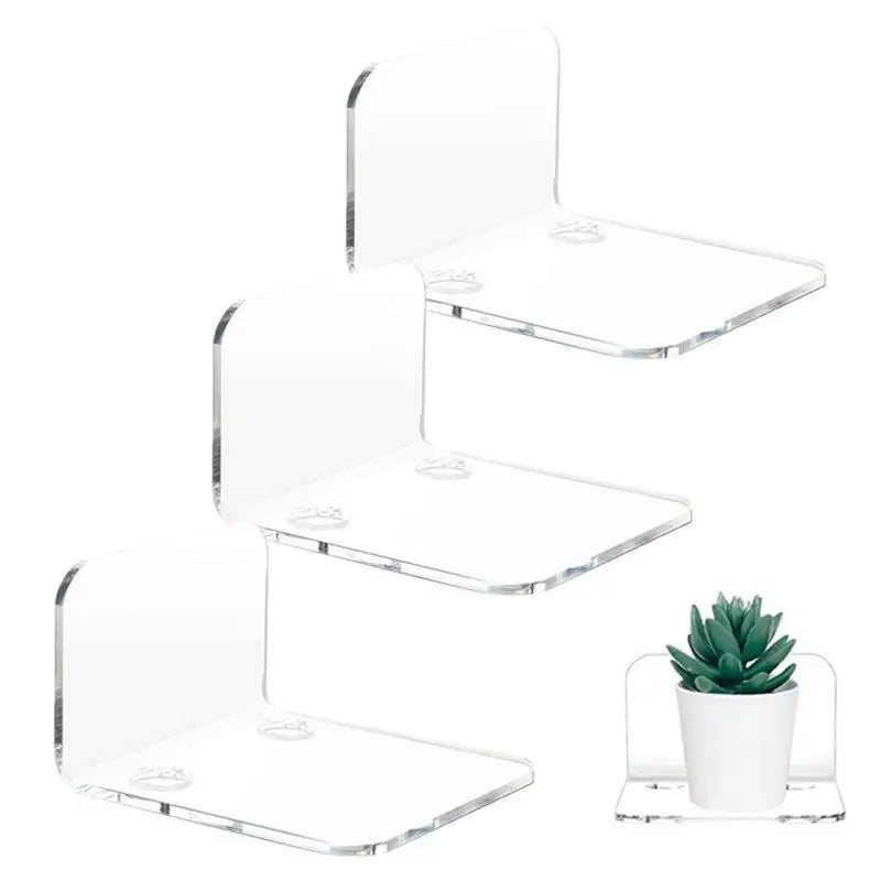 Wall Mounted Storage Holders Vinyl Acrylic Display Shelf Rack