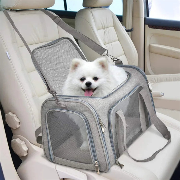 Dog Carrier Bag Soft Side Backpack Airline Approved Transport for Small Dogs and Cats