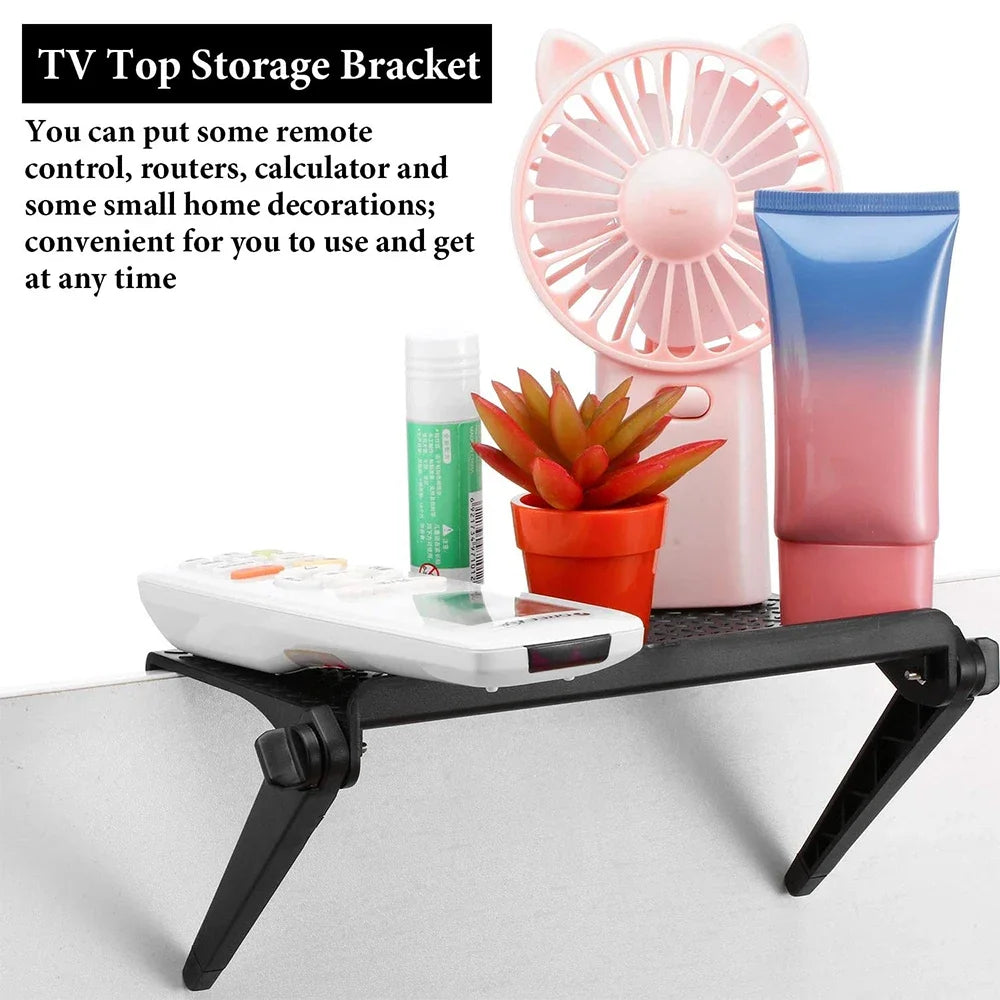 Computer Monitor TV Screen Rack Top Shelf Storage Organizer Space-saving