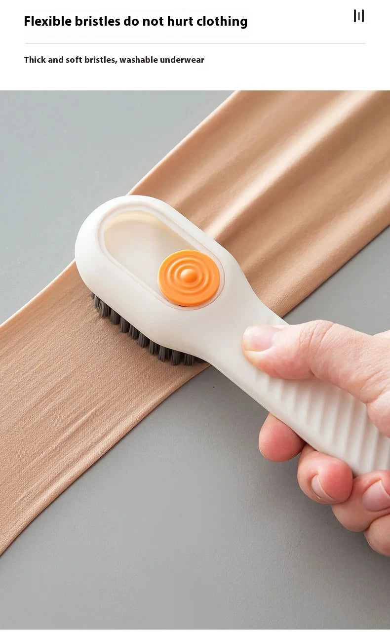 1/2pcs Shoes Brush Automatic Liquid Discharge Cleaner Tool