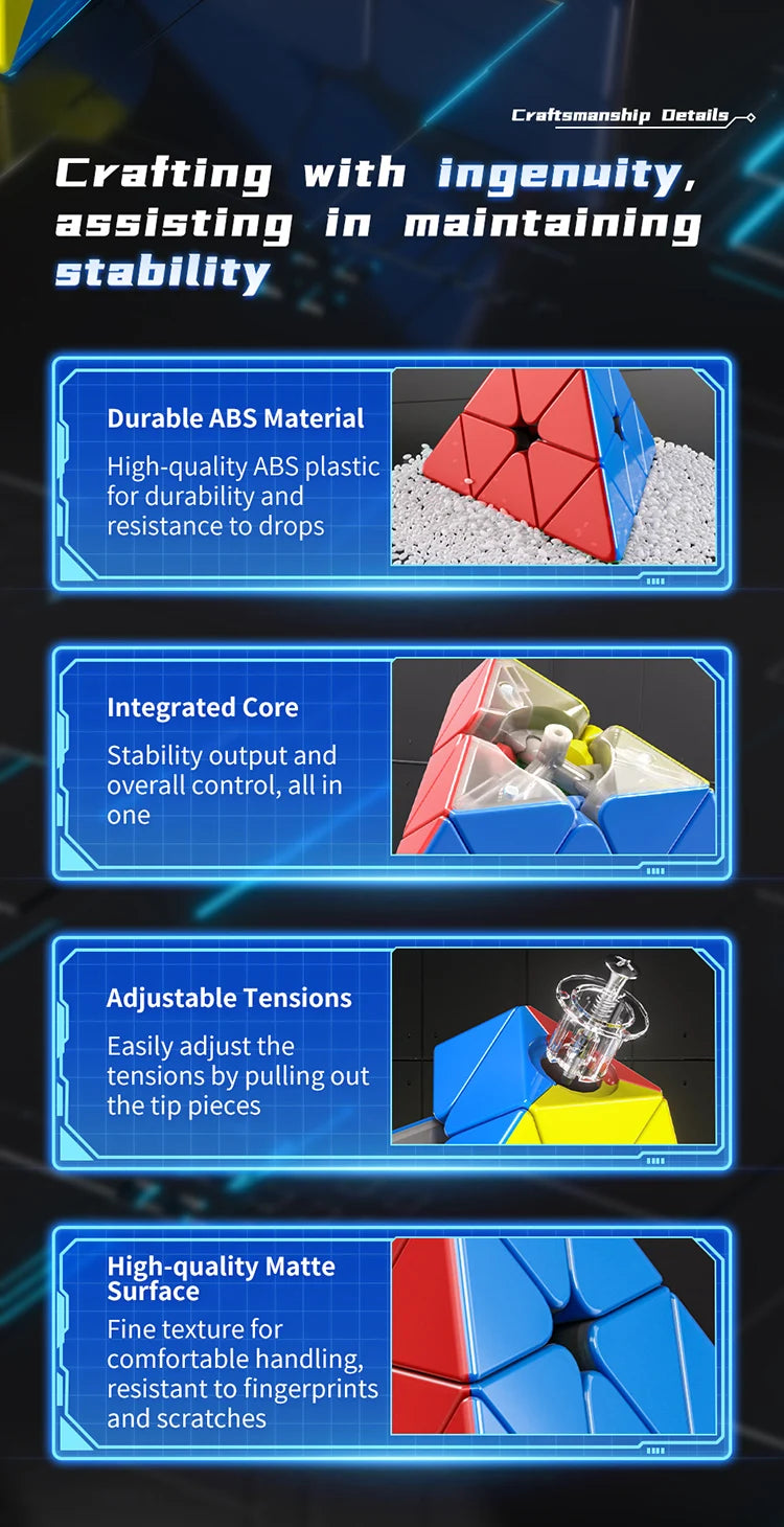 MOYU Meilong M Magnetic Magic Cube 3X3 2X2 Pyraminx Set