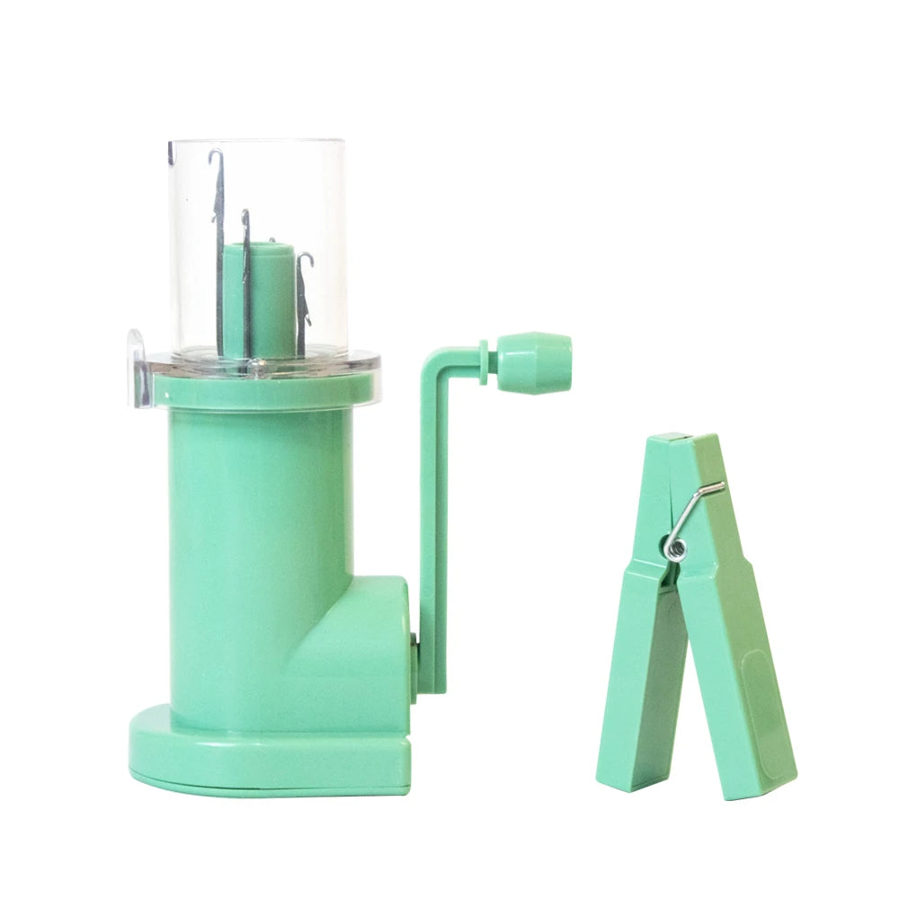 Portable Hand Knitting Machine with Crank for DIY Sweaters and Scarves Crafting Kit