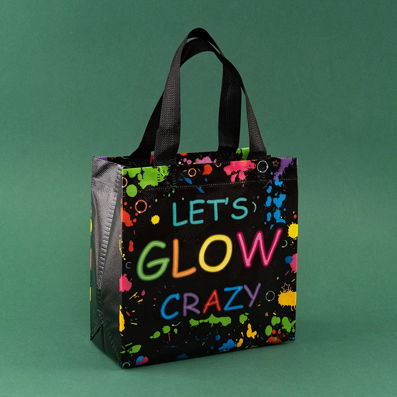 Waterproof Black Non-Woven Fabric Bags Set of 12 or 30 for Clothes Snacks Toys Ideal for Baby Showers Weddings and Party Decorations