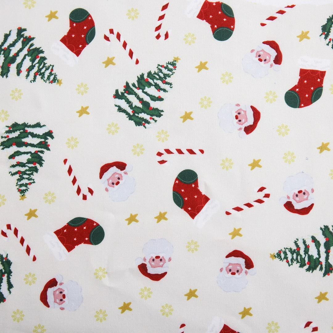 Christmas Series Cotton Fabric 150x50cm Printed Cloth for Sewing Quilting and DIY Projects