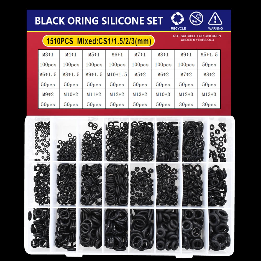 CS1-4 NBR Black O Ring Silicone Rubber Gaskets High Temperature Corrosion Resistant Oil Seal O-Rings for Plumbing and Automotive Applications