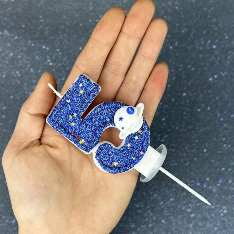 DIY Digital Birthday Wax Planet Universe Cake Candles