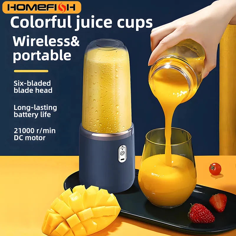 Double Cup Multifunction USB Fruit Mixers Juicers Blender