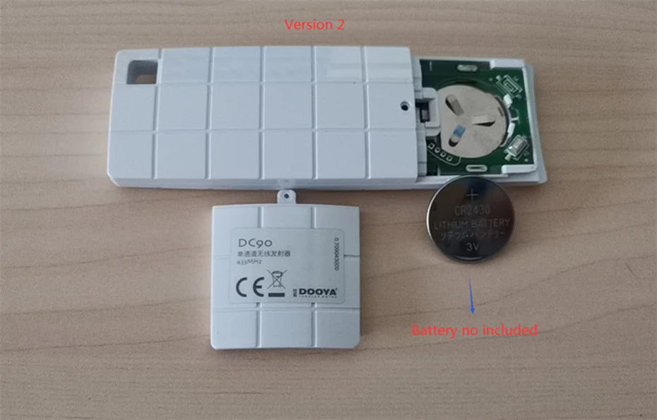 Transmisor monocanal original Dooya DC90 para motores Dooya, control remoto RF 433 MHZ, accesorios para cortinas automáticas Dooya