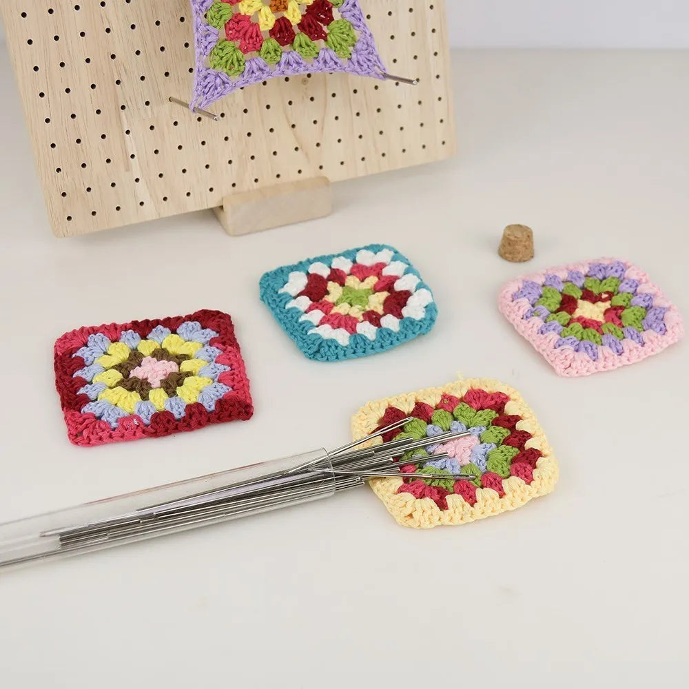 Wooden Knitting Blocking Board for Granny Squares Shawls Scarves Socks Sweaters and DIY Projects