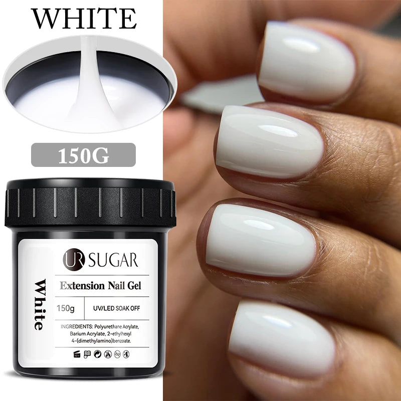 UR SUGAR 150g Transparent Nail Extension Gel for Acrylic French Nails Light Pink UV LED Semi Permanent Manicure
