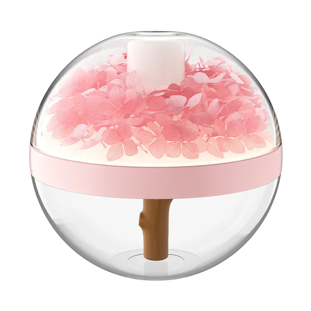 270ML USB Rechargeable Air Humidifier with LED Light and 800mAh Battery for Home Hydration and Relaxation