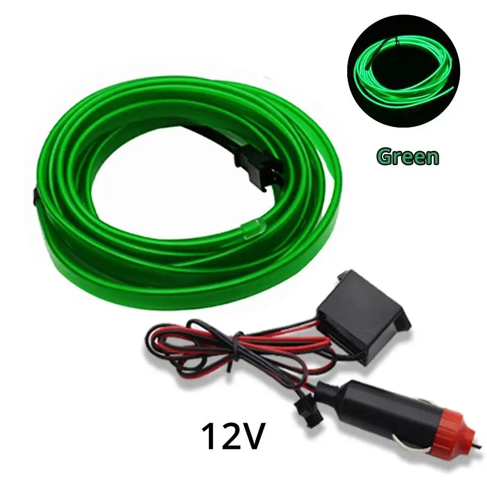 1M/2M/3M/5M Car Interior LED Strip Flexible Neon Lights USB