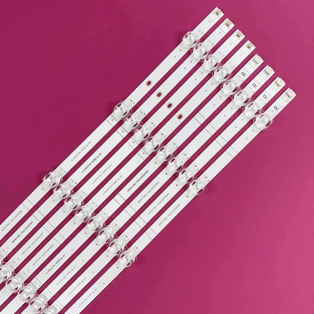 LED Backlight Strip for Hisense 55 Inch TVs Models 55R7G5 55A6GTUK 55E7HQ 55A6H 55R6G 55A6G 55R6095G5 55R6070G 55C350KU 55C350KB Enhance Picture Quality and Aesthetics