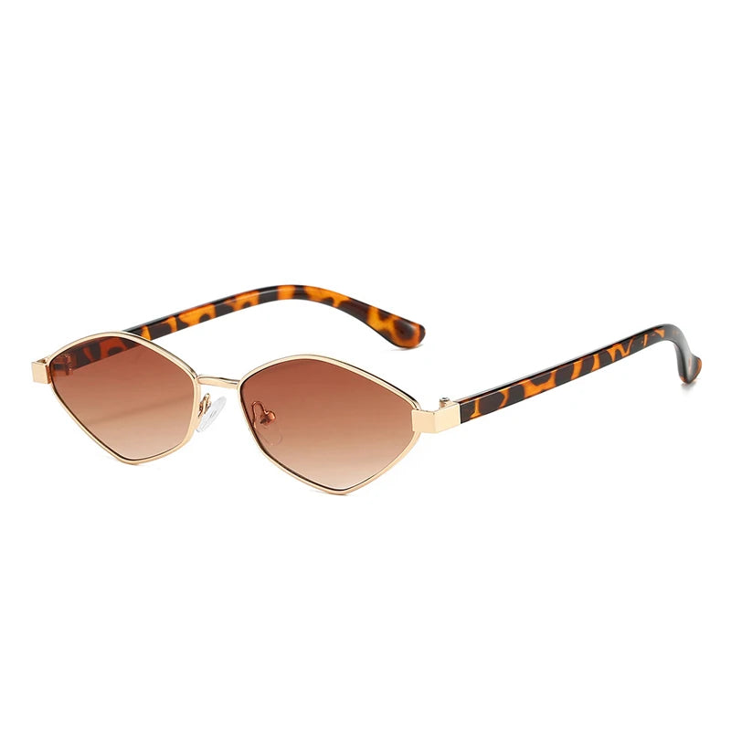 SO&EI Fashion Irregular Polygon Cat Eye Sunglasses UV400 Retro Shades for Women and Men