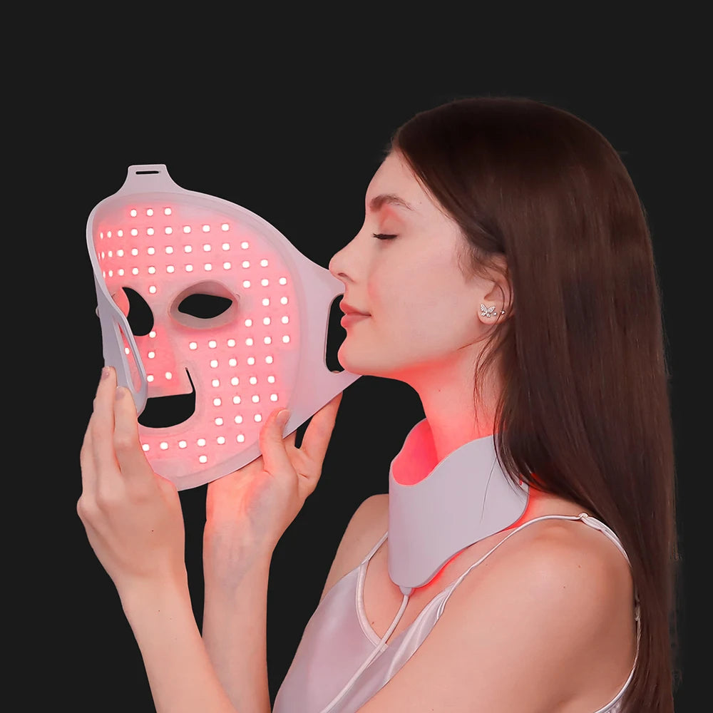 Foreverlily Face Neck LED Mask 7 Colors Photon Therapy