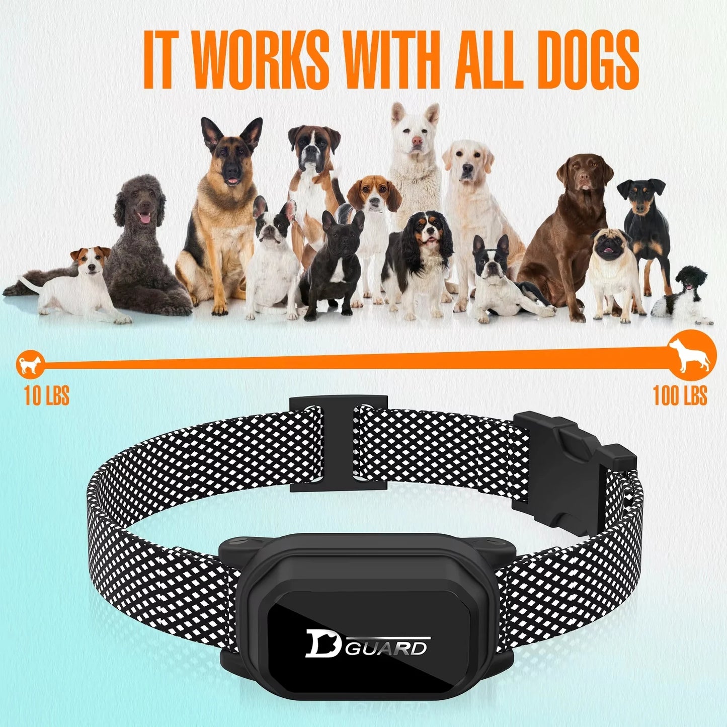 800m Waterproof Rechargeable Digital Dog Training Collar with Remote Control and LCD Display for All Sizes