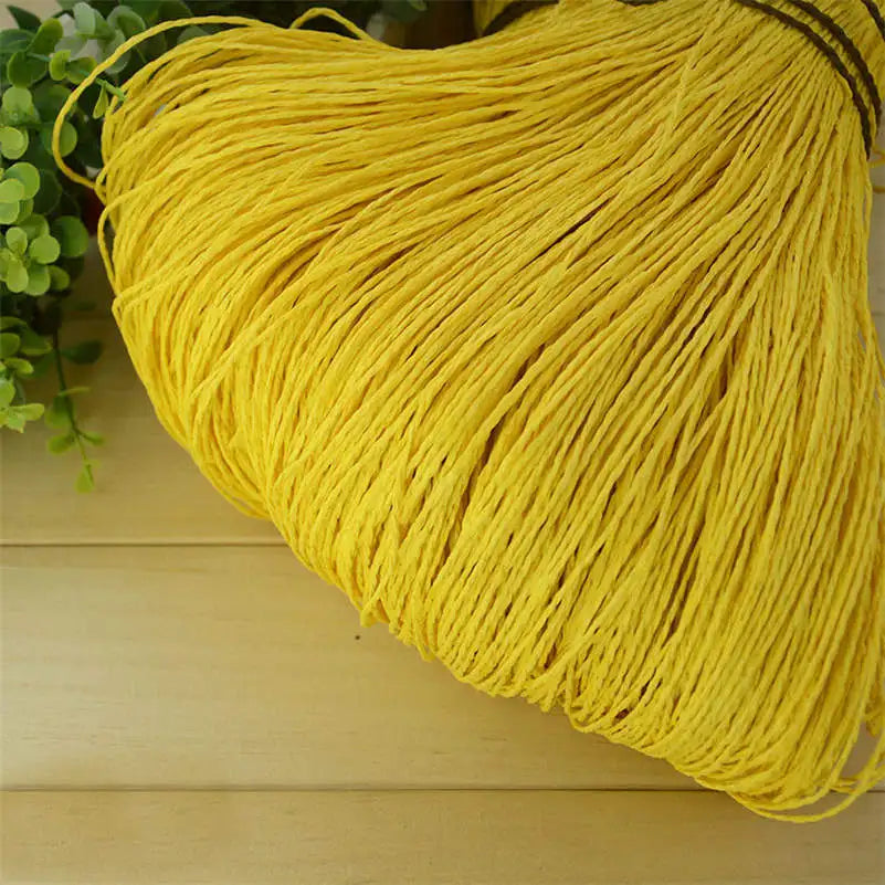 Natural Raffia Straw Yarn 600 Meter 500g for Hand Knitting Crochet Summer Hats Handbags Baskets DIY Craft