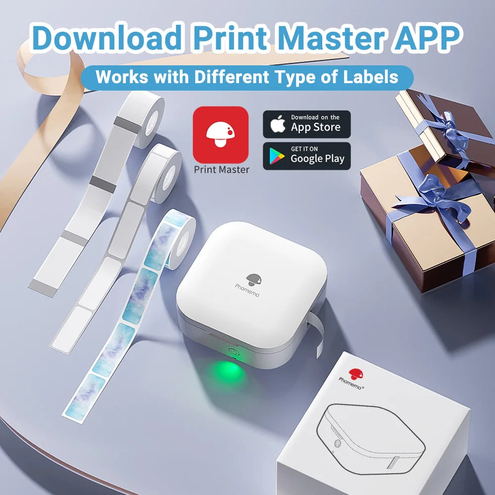 Phomemo Q30 Label Printer Mini Pocket Thermal Wireless Maker