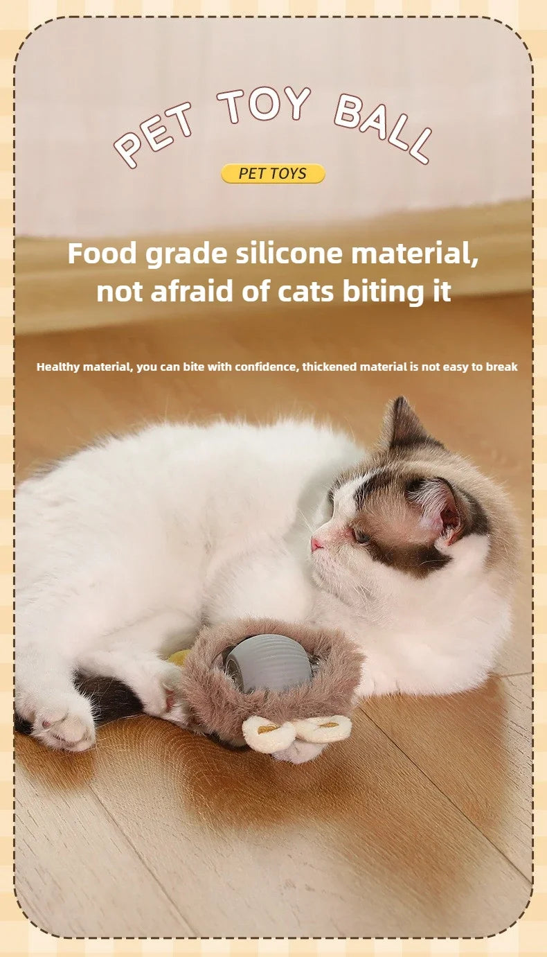 Cat Toys Interactive Ball Electronic Automatic Rolling Magic Ball