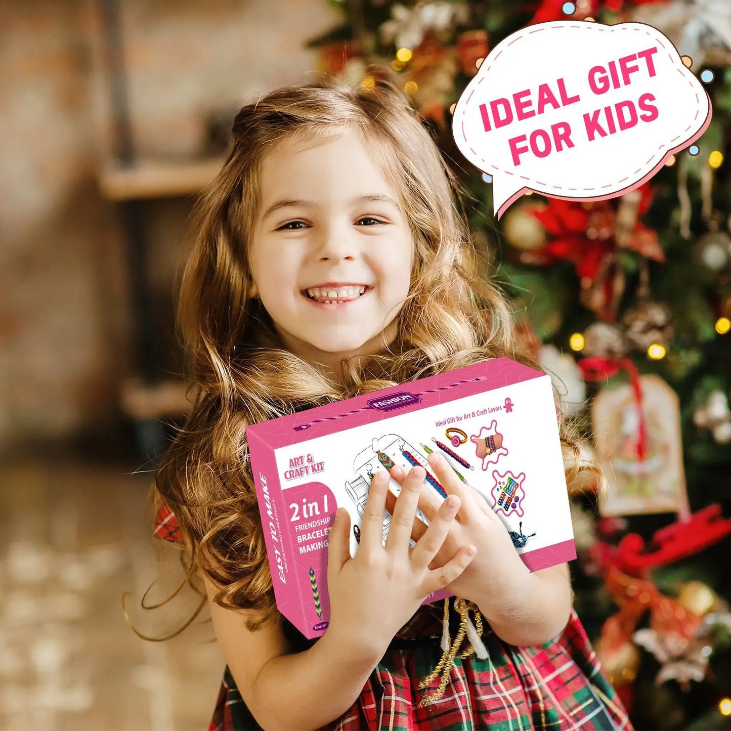 Bracelet Making Kit for Girls DIY Friendship Jewelry Craft Set Perfect for Birthdays and Creative Play