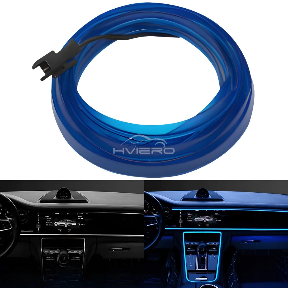 1M/2M/3M/5M Car Interior LED Strip Flexible Neon Lights USB