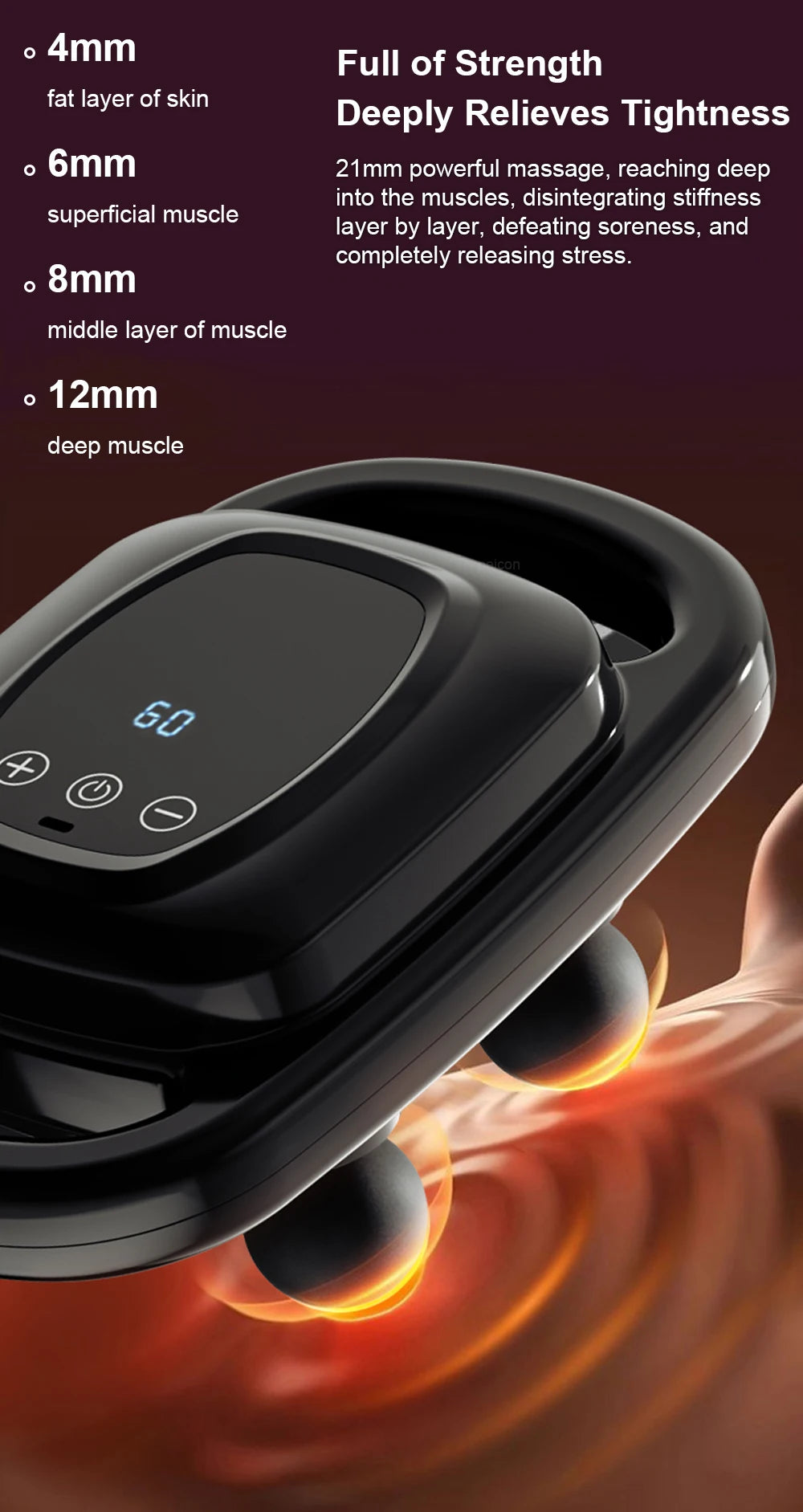 Fascia Massage Gun Professional High Frequency Muscle Massager