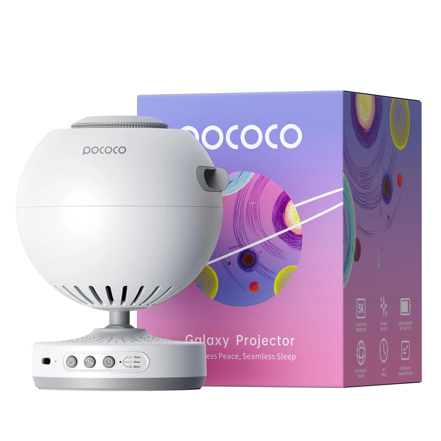 POCOCO Galaxy Projector Star Night Light Lamp for Children