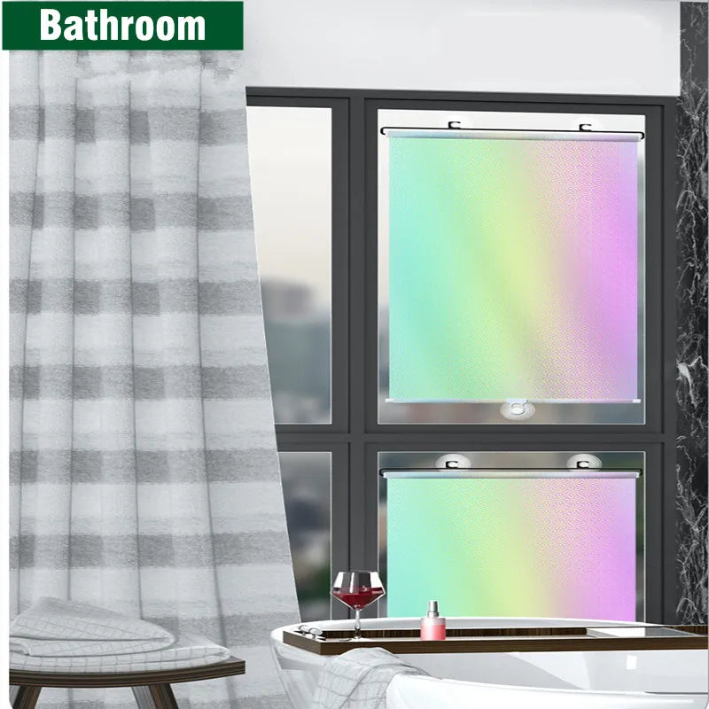 Universal Roller Blinds Suction Cup Sunshade Blackout Curtain