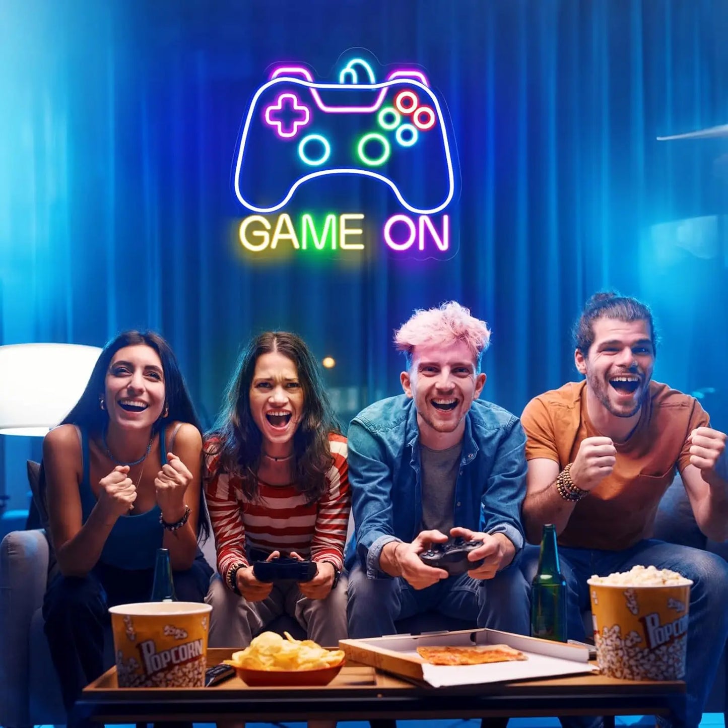 Gamer Neon Sign LED Wall Decor for Teen Bedroom Gifts