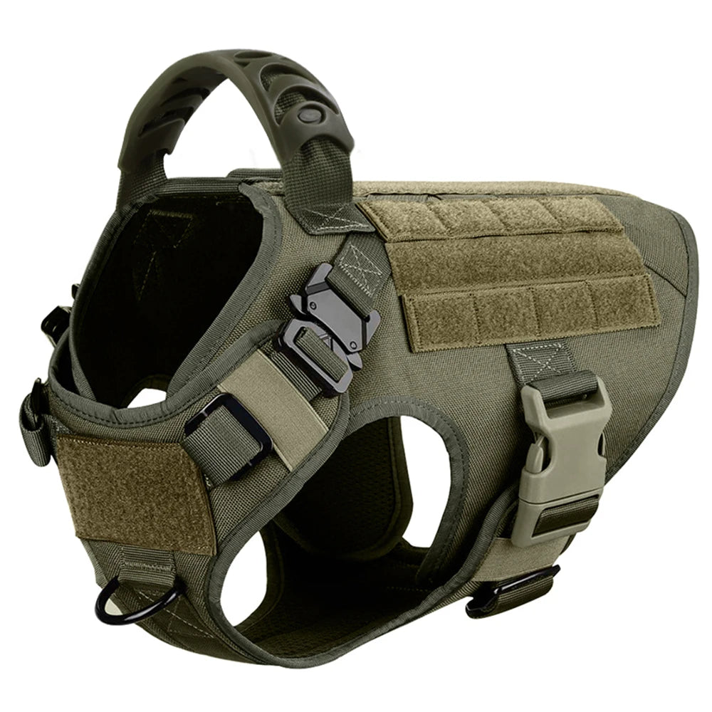 Military Large Dog Harness Training Vest for Bulldogs Shepherds