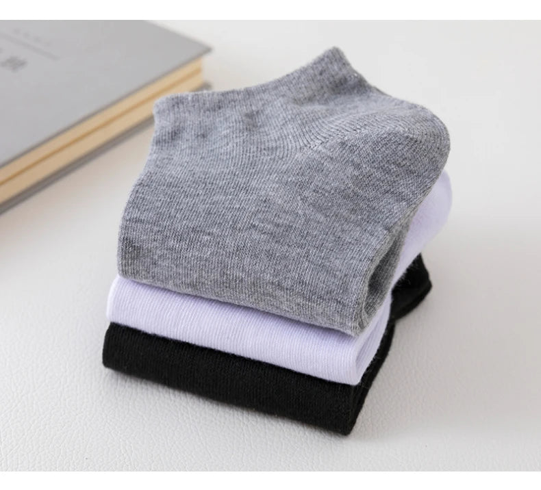 8 Pairs Women/Men Boat Socks Invisible Low Cut Non-slip Casual Breathable