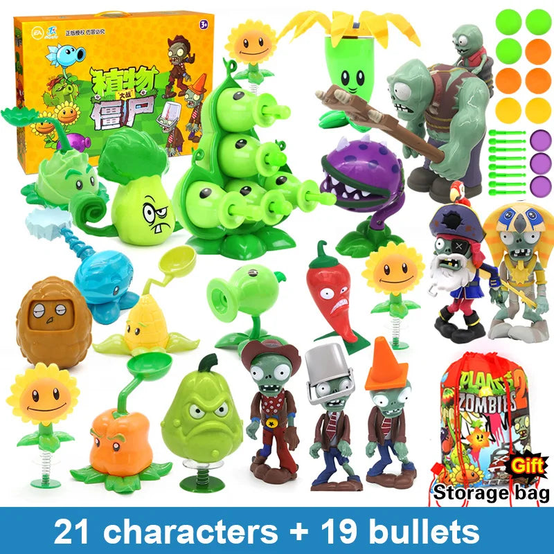 Plants vs Zombies 2 Full Set Toys Pea Shooter and Friends Role Play Action Figures for Kids
