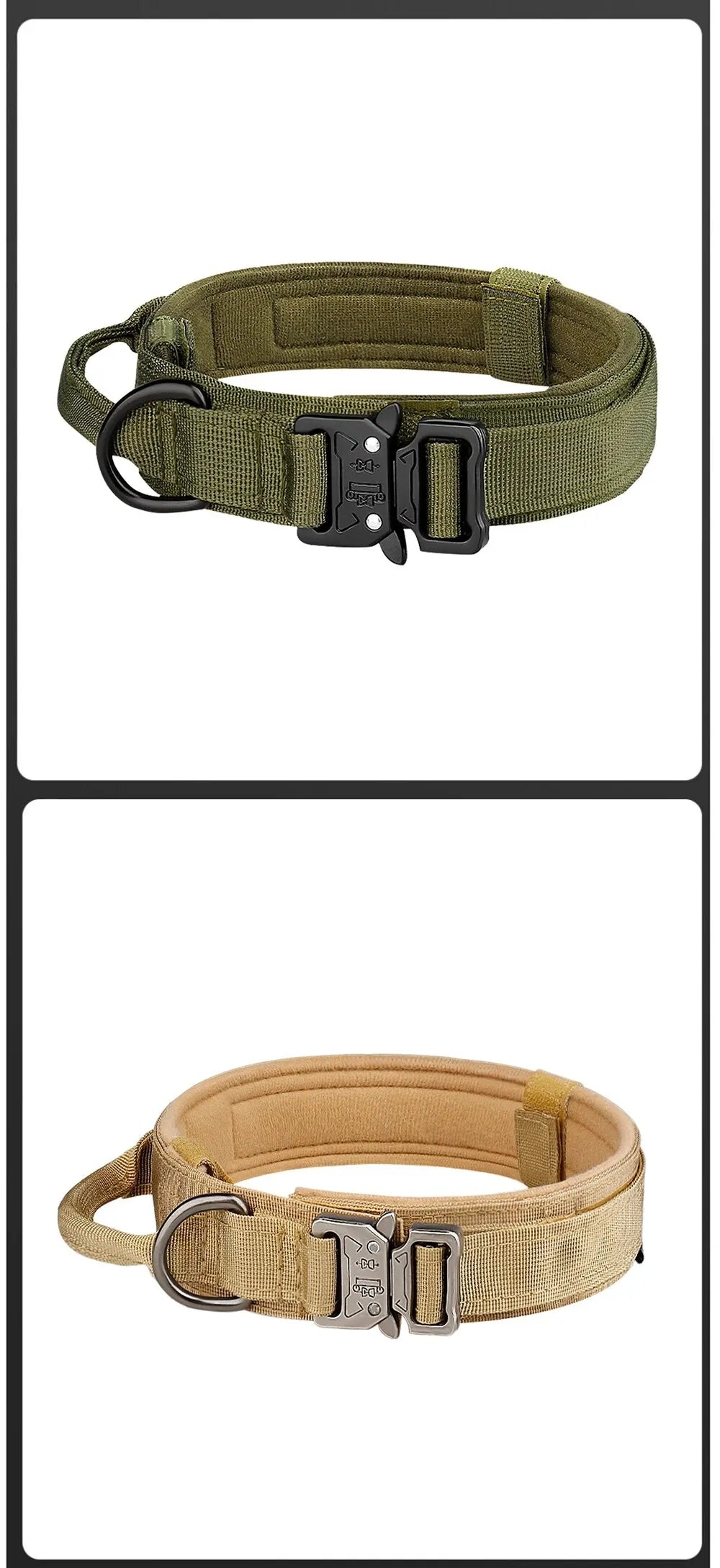 Pet Products Outdoor Tactical Dog Collar Nylon Metal Buckle for Medium and Large Dogs