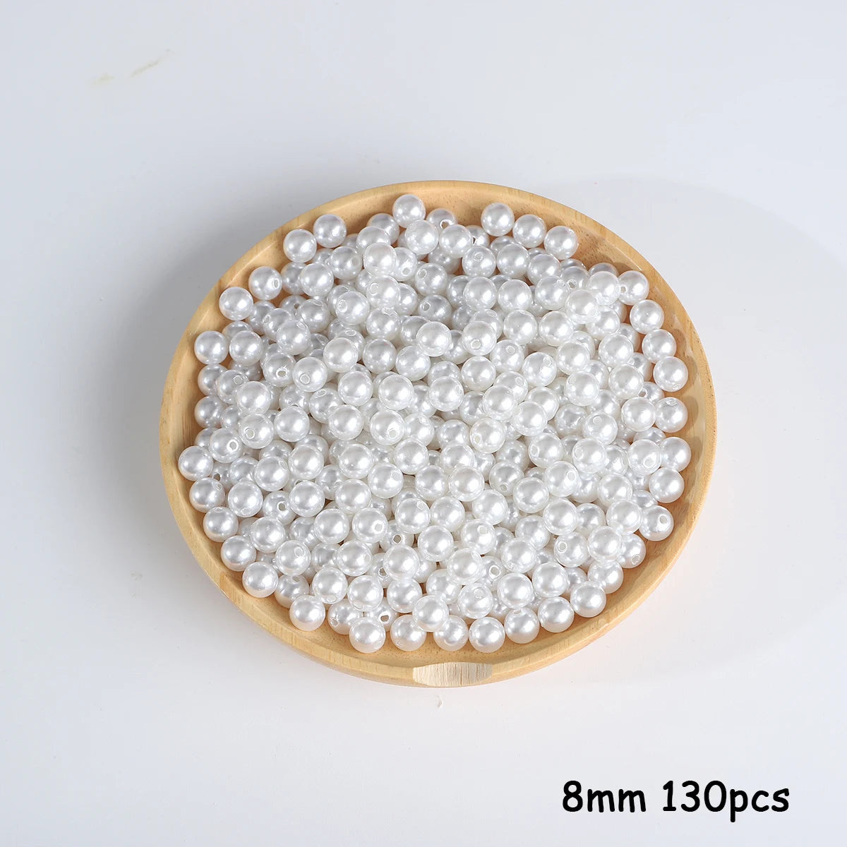 3-20mm 10-1000pcs Straight Hole ABS Imitation Pearl Beige White Bracelet Beads for DIY Jewelry Making