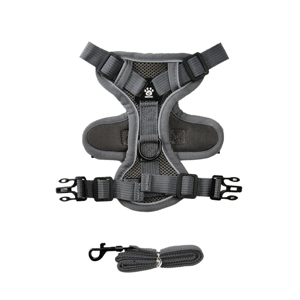 Pet Dog Leash For Small Medium Dogs Cats Hiking Reflective Puppy Adjustable Solid Harness Vest Set Chihuahua Bulldog Supplies